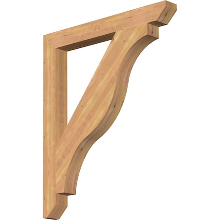 Ekena Millwork Funston Slat Smooth Bracket, Western Red Cedar, 3 1/2"W x 32"D x 38"H BKT04X32X38FST06SWR